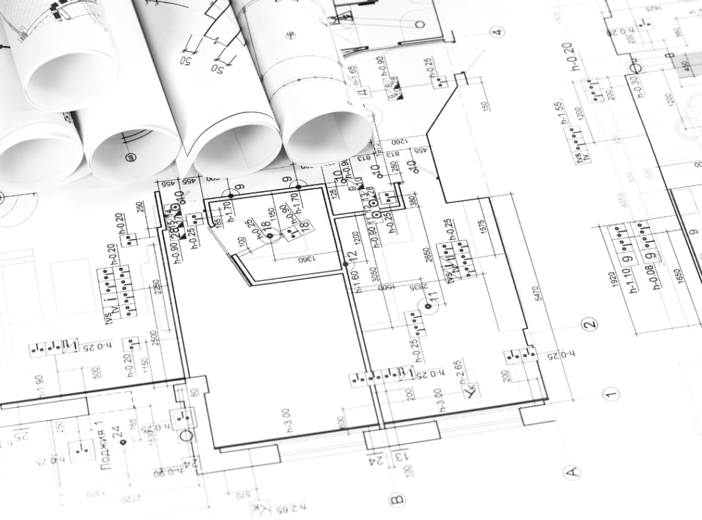 Imagem de um projeto elétrico em DWG